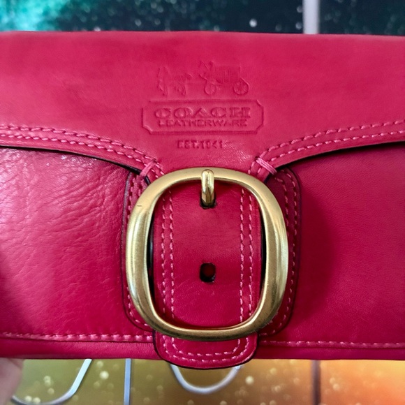 Coach Leather Bleecker Buckle Wristlet - Picture 3 of 9
